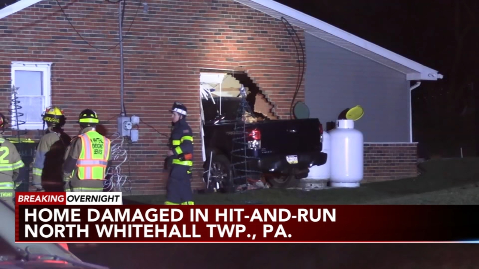 Police looking for driver who crashed into North Whitehall Township home - 6abc Philadelphia