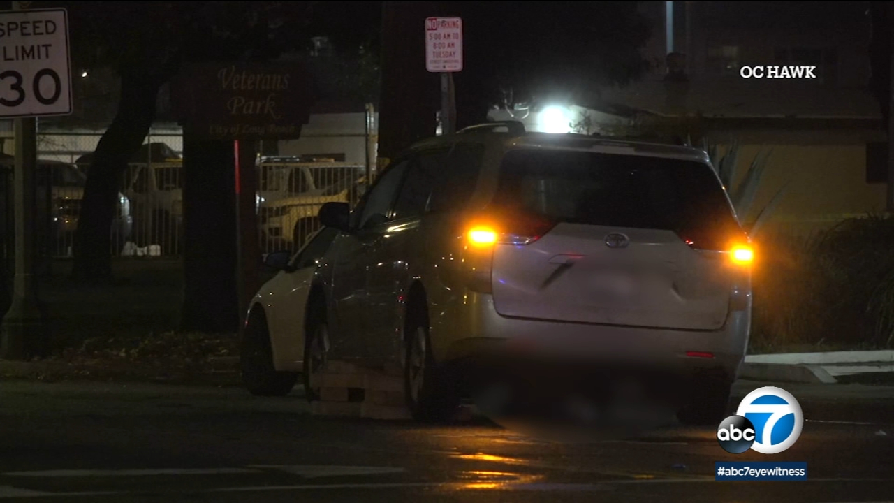 Pedestrian struck by hit-and-run driver and 2 vehicles in Long Beach