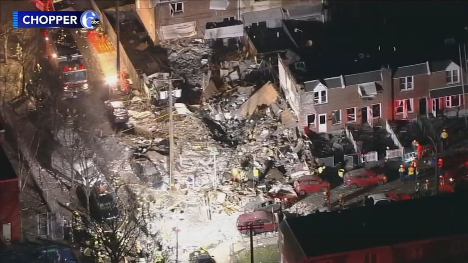 Philadelphia explosion 5 injured after blast levels 2 homes in
