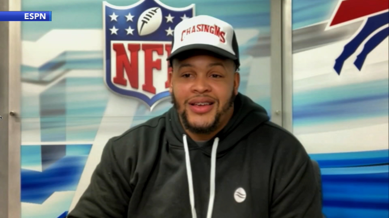 Bills lineman and Temple alum Dion Dawkins speaks about Damar Hamlin