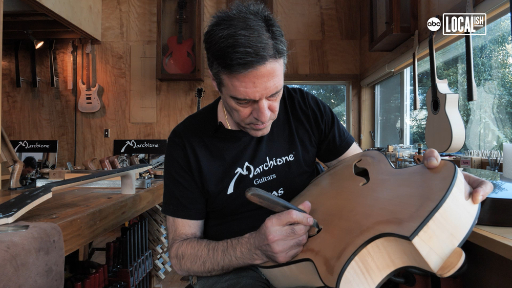 Man handcrafts high-end guitars at his Montrose workshop