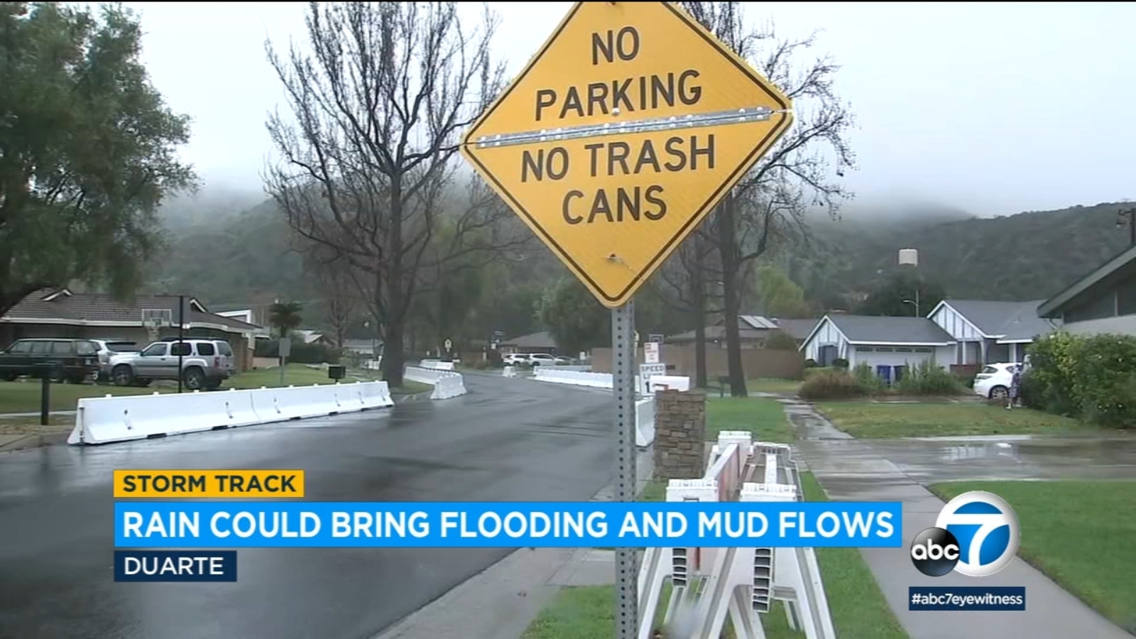 SoCal rain Duarte Fish Fire burn scar area to remain on yellow alert