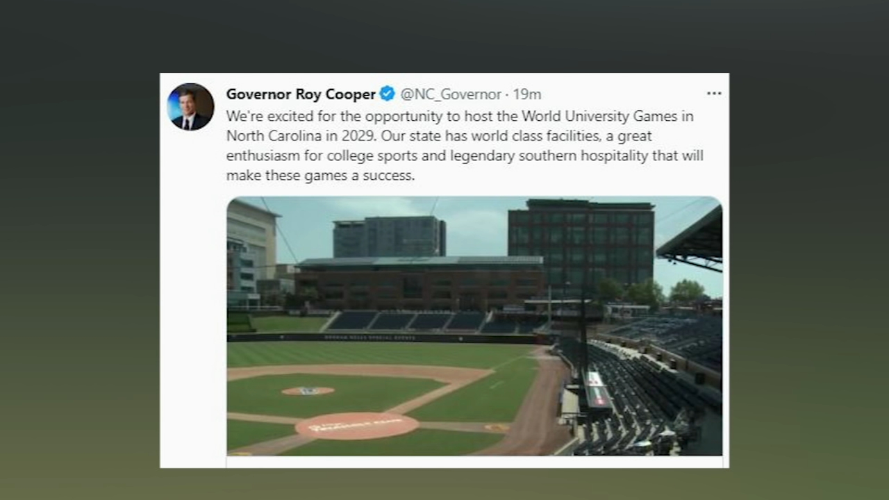 North Carolina to host 2029 World University Games