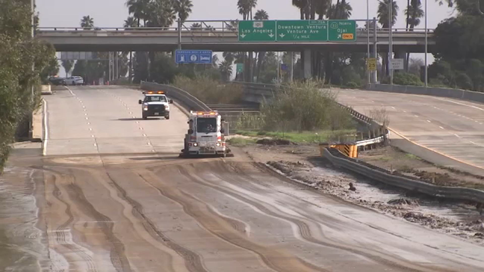 Autopista 101 reabre en el área de Santa Bárbara