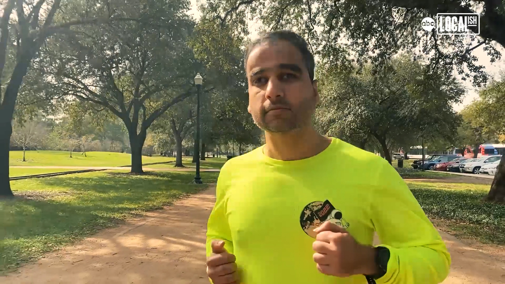 Survivor living with brain tumor running Chevron Houston Marathon