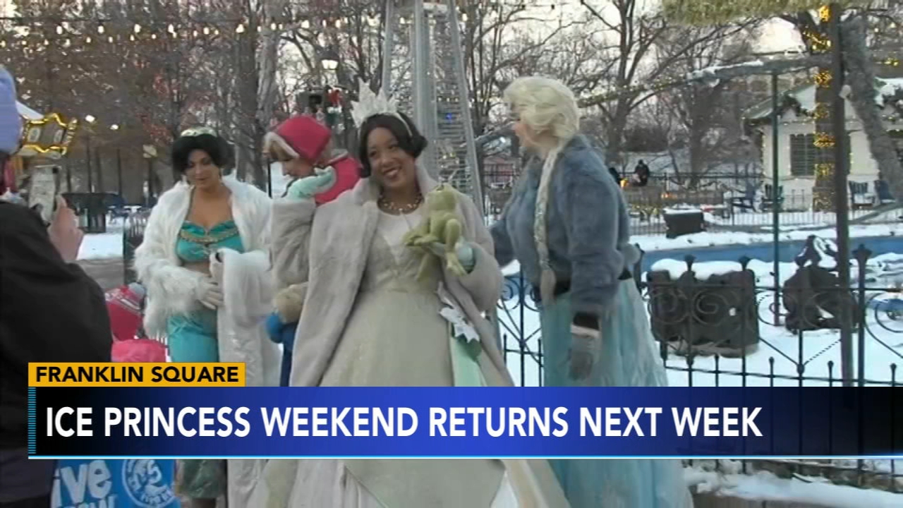 Disney princesses visit Franklin Square for Ice Princess Weekend