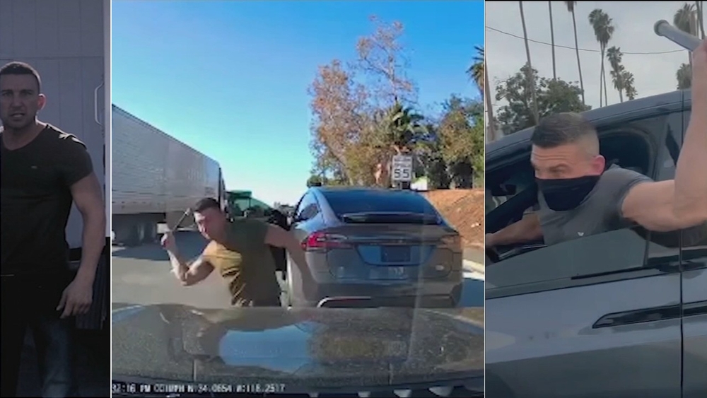Man in road-rage video on SoCal freeway involved in other incidents