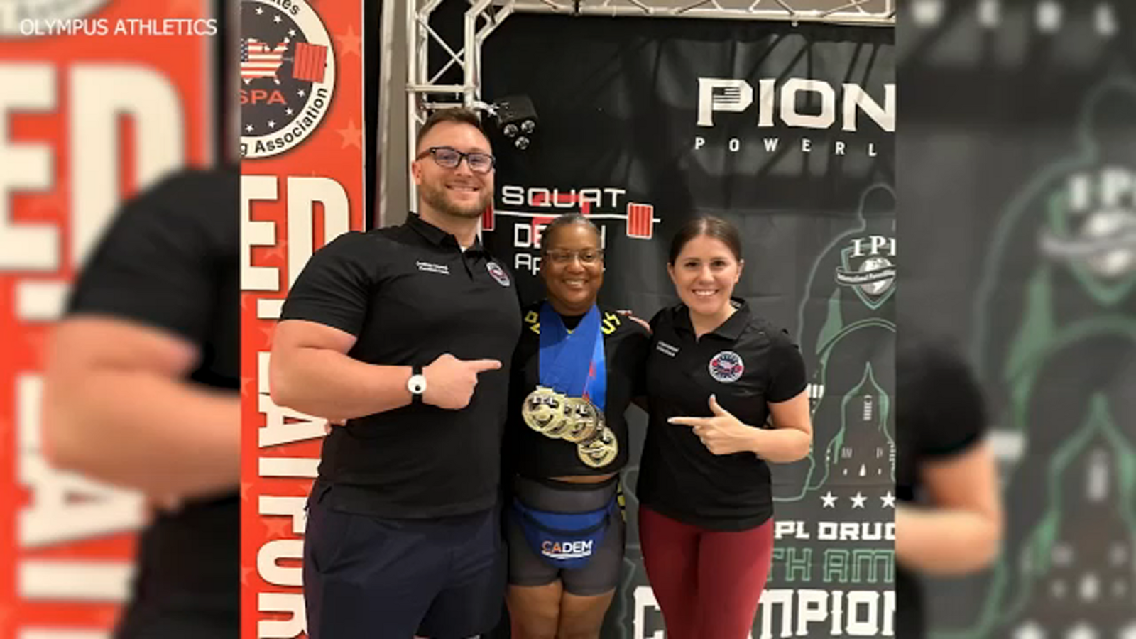 Good Sports Powerlifting national champions training in Merced ABC30