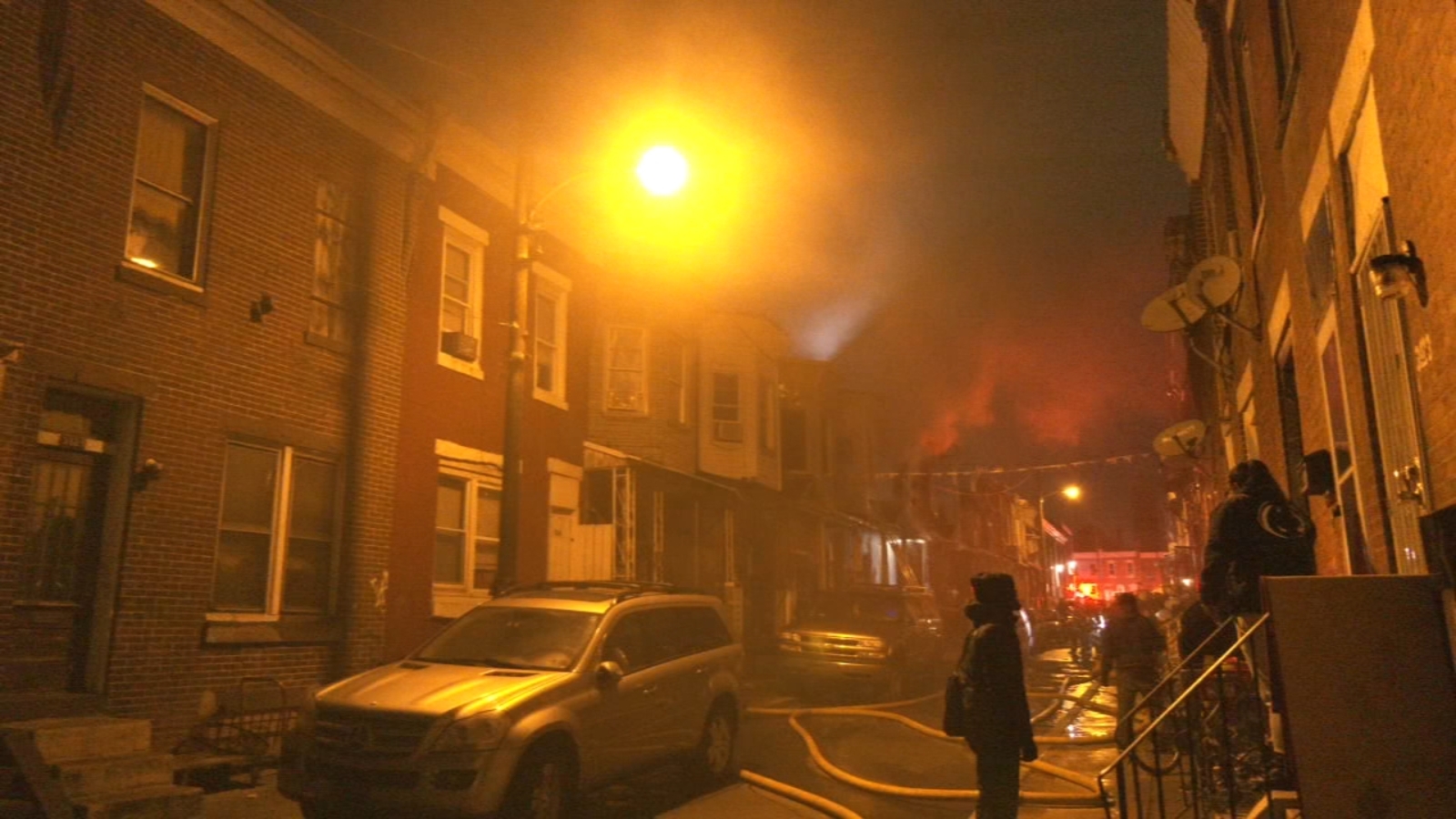 Crews battle row home fire in Kensington 6abc Philadelphia