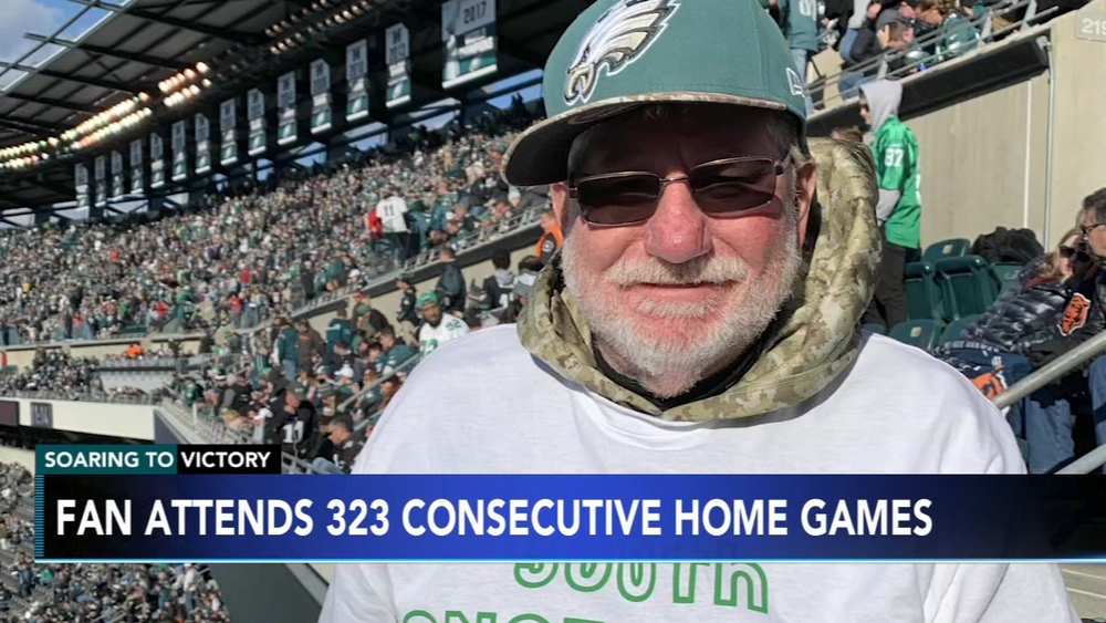 Dedicated Eagles fan to attend 323rd home game at Linc