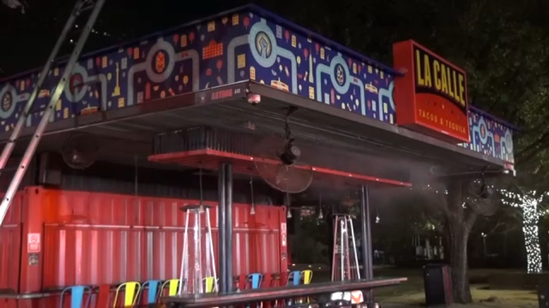 Fire at popular taco restaurant in Midtown put out by HFD, video shows