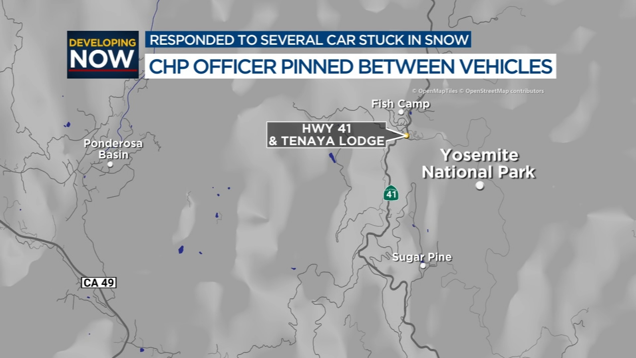 CHP officer injured in crash near Yosemite's south entrance