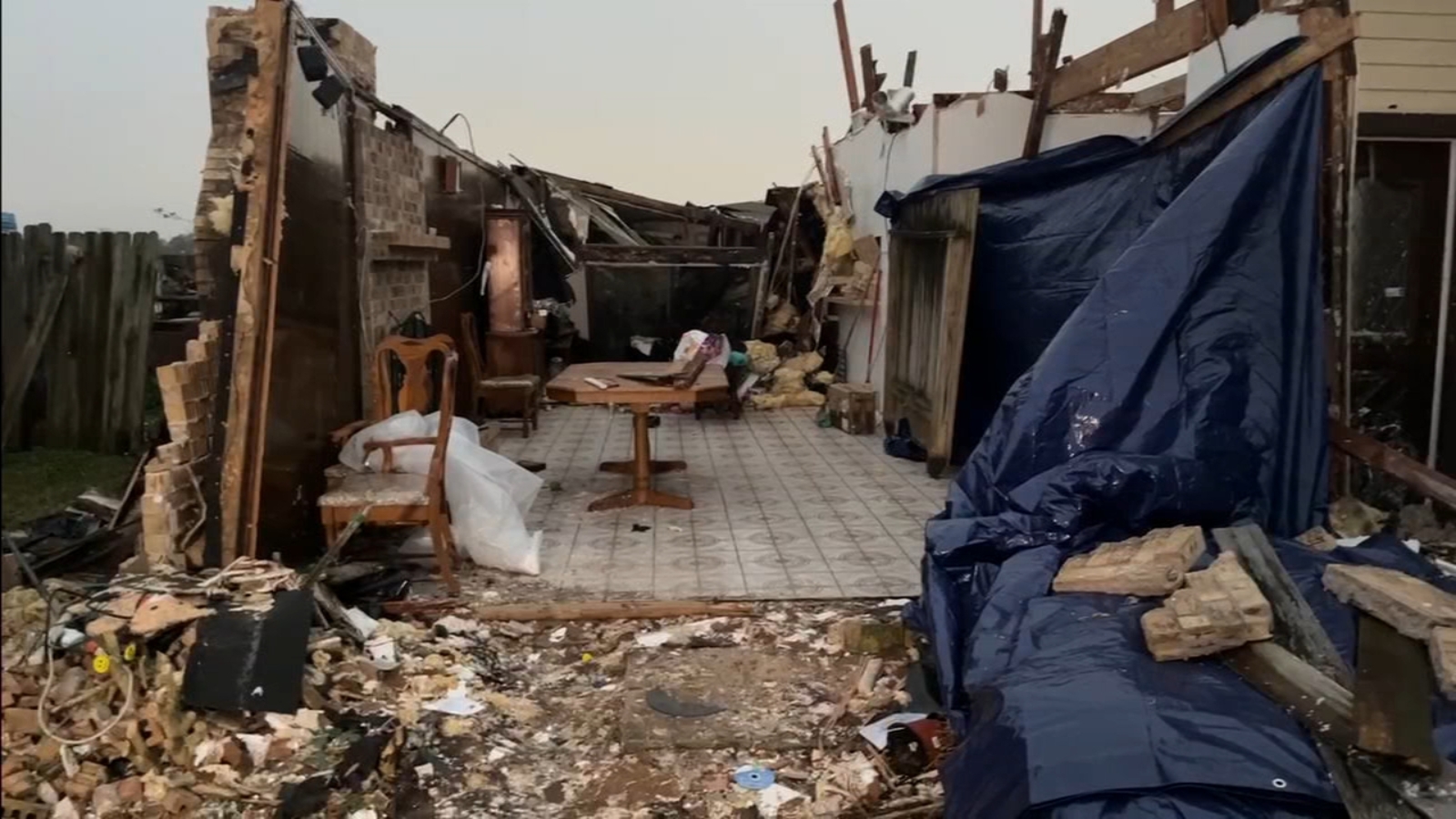 Texas storm recovery Pasadena woman's scattered belongings stolen by