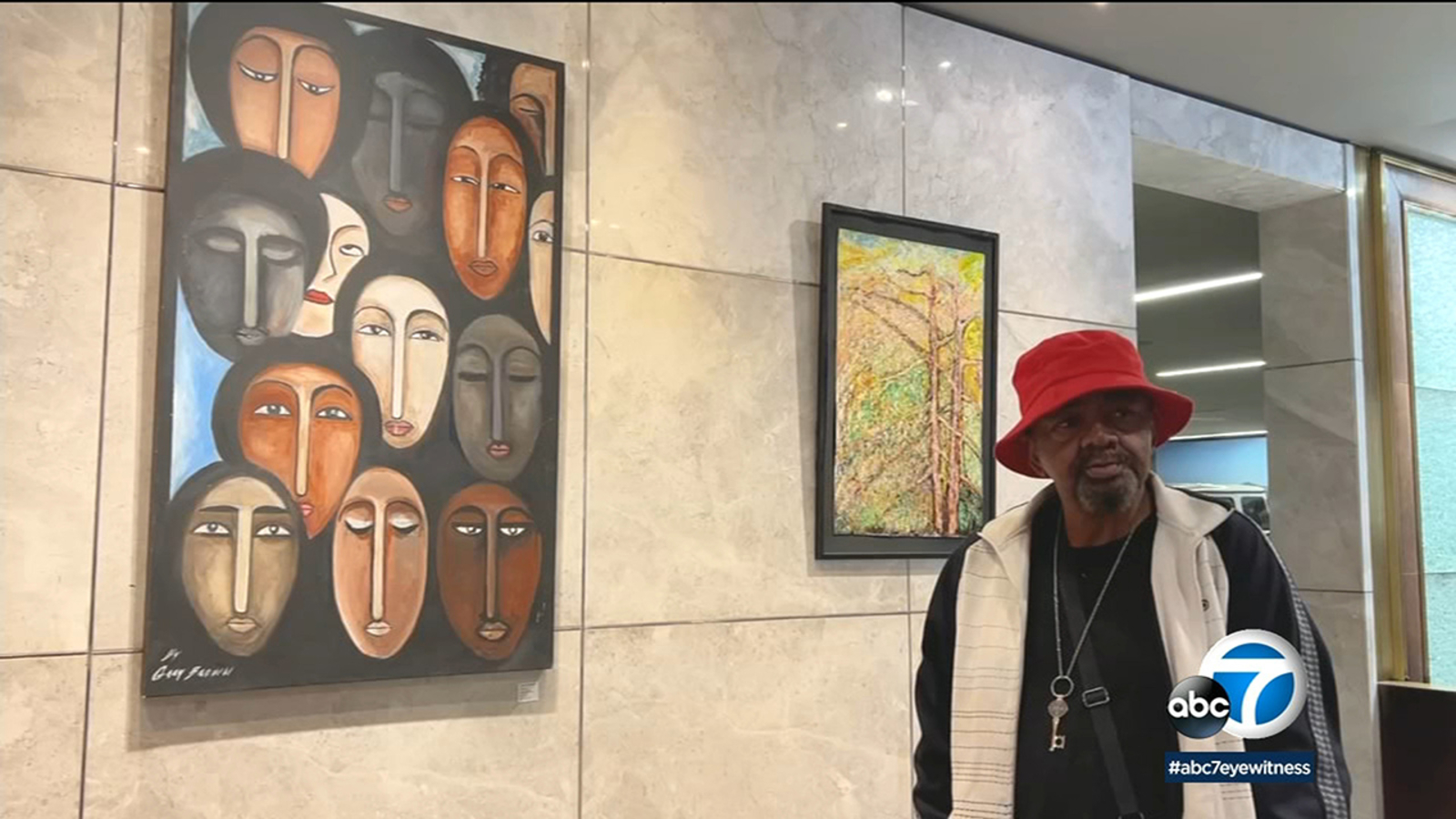 Skid Row artwork on display at the Grove through nonprofit The People