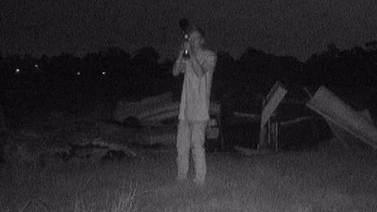 Authorities looking for 2 people seen using paintball gun to knock out surveillance camera