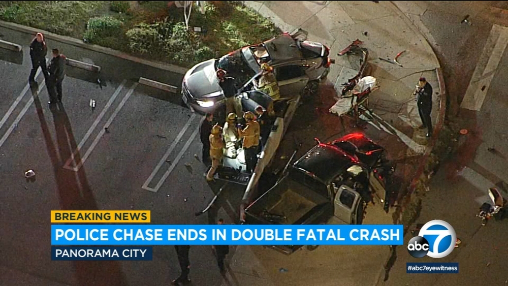 2 killed in Panorama City when chase ends in violent crash