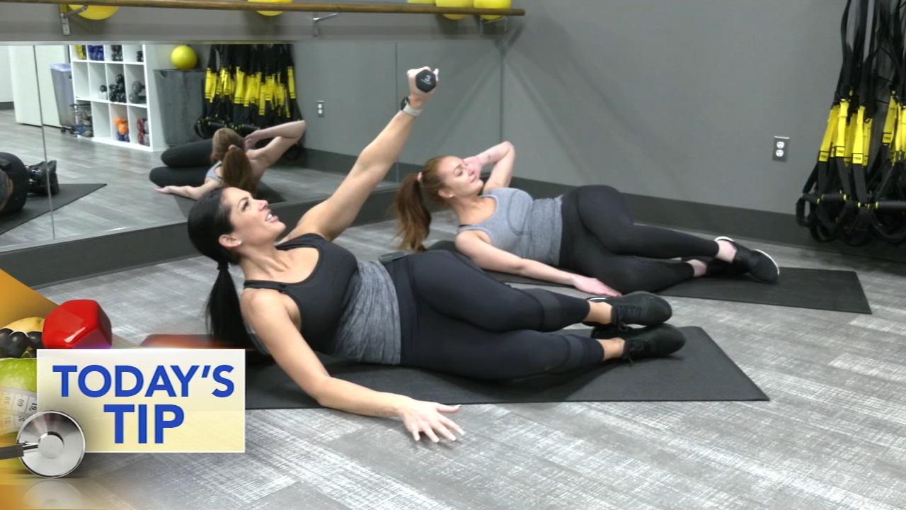 Side-leg crunches - Today's Tip