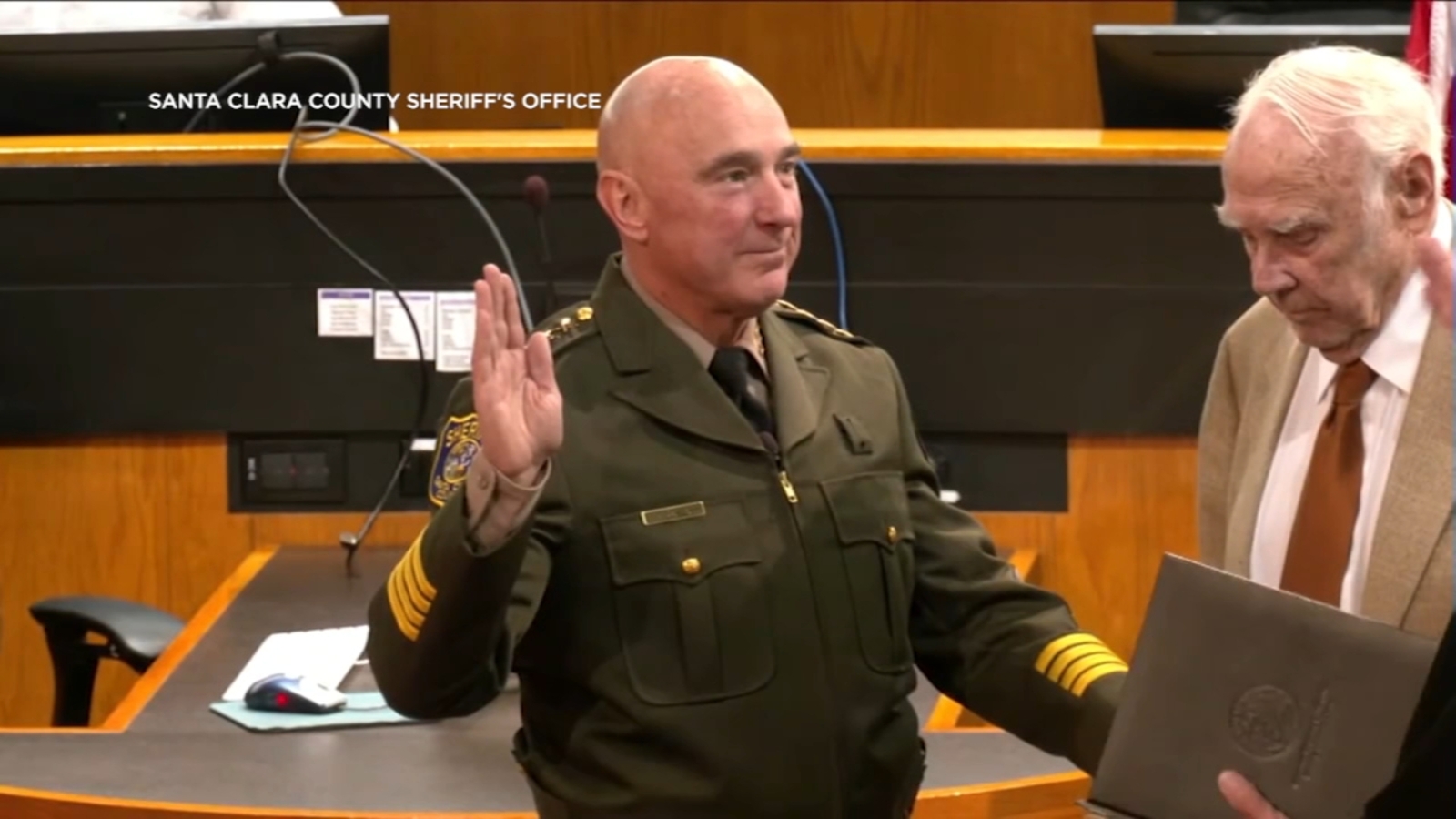'I plan to deliver' Santa Clara County Sheriff Bob Jonsen officially