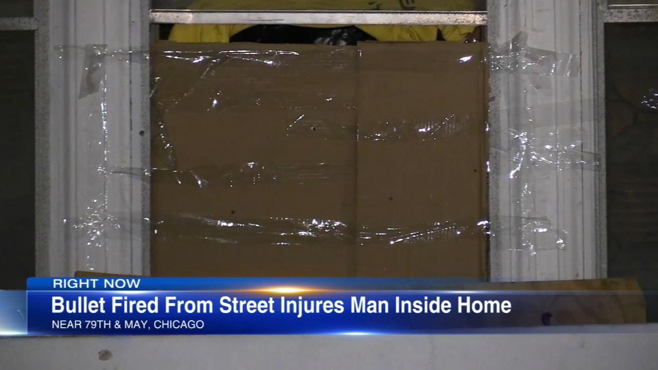 Bullet fired from street strikes man inside South Side home: police
