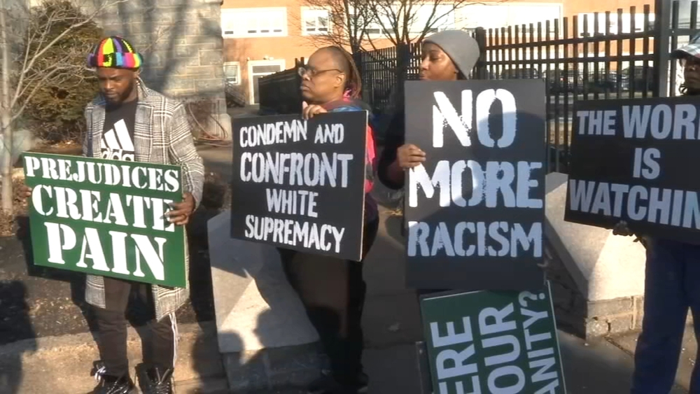 Protest held after racist video involving students surfaces