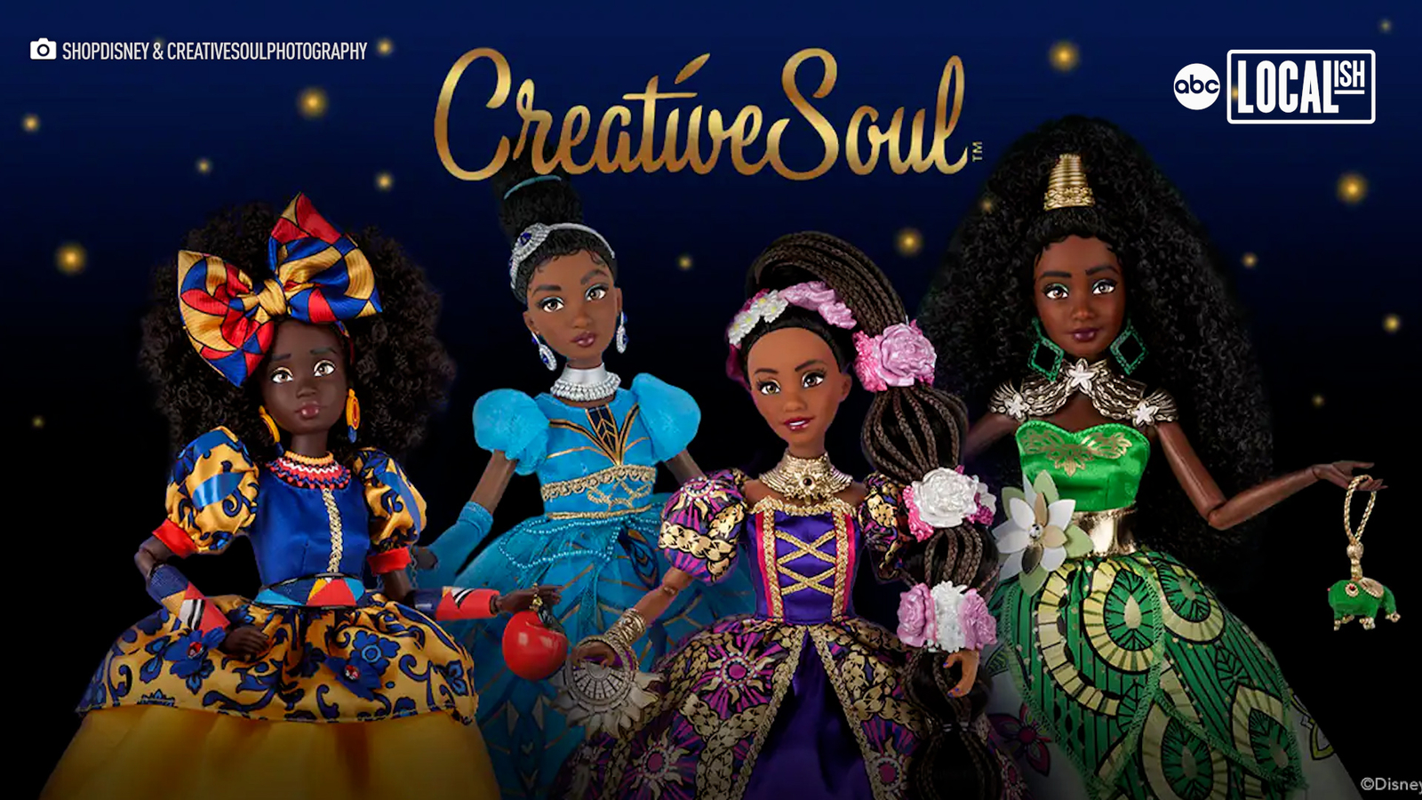 CreativeSoul doll collection reimagines Disney Princesses 6abc