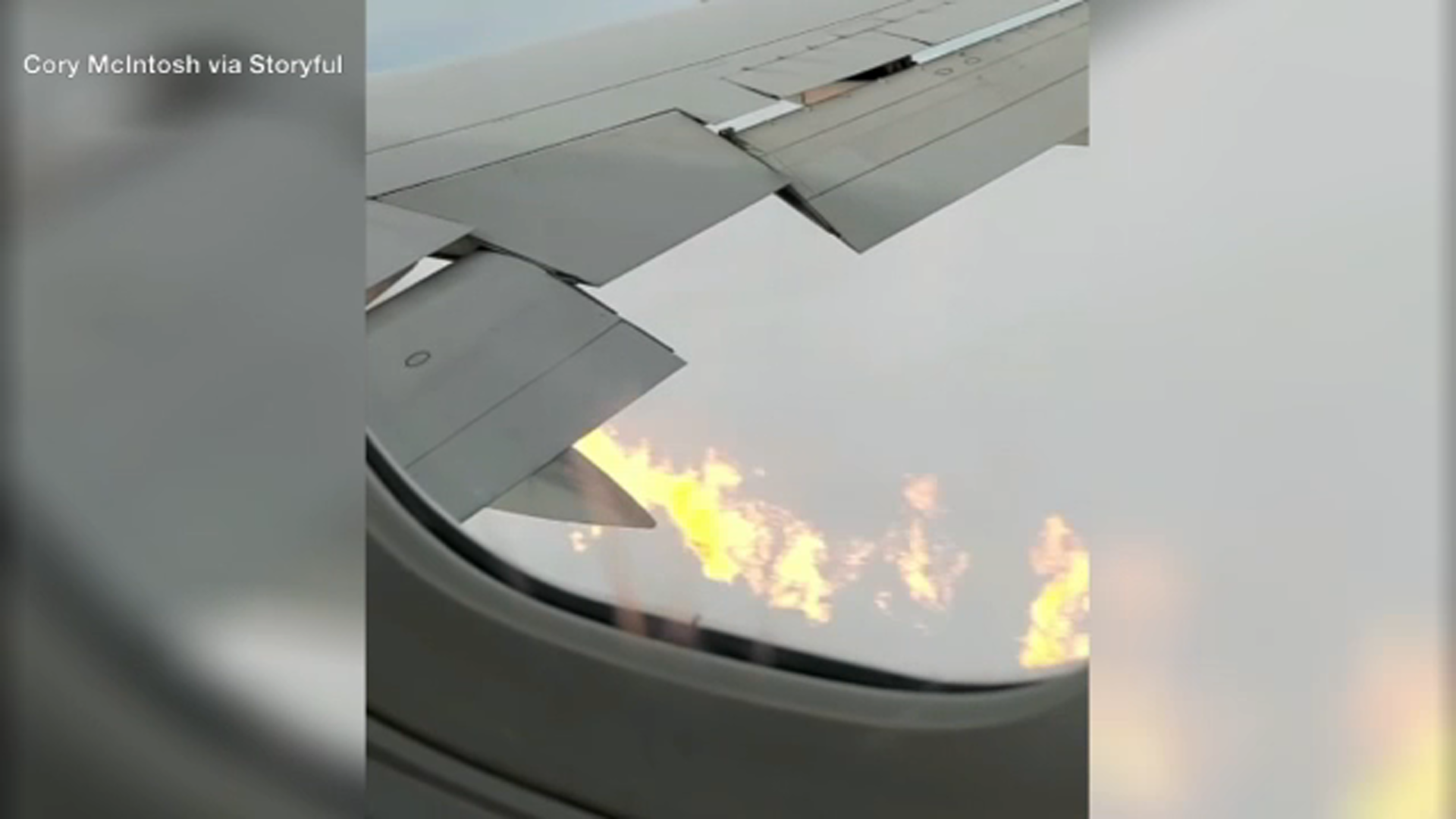 Wing of plane heading to JFK Airport catches fire