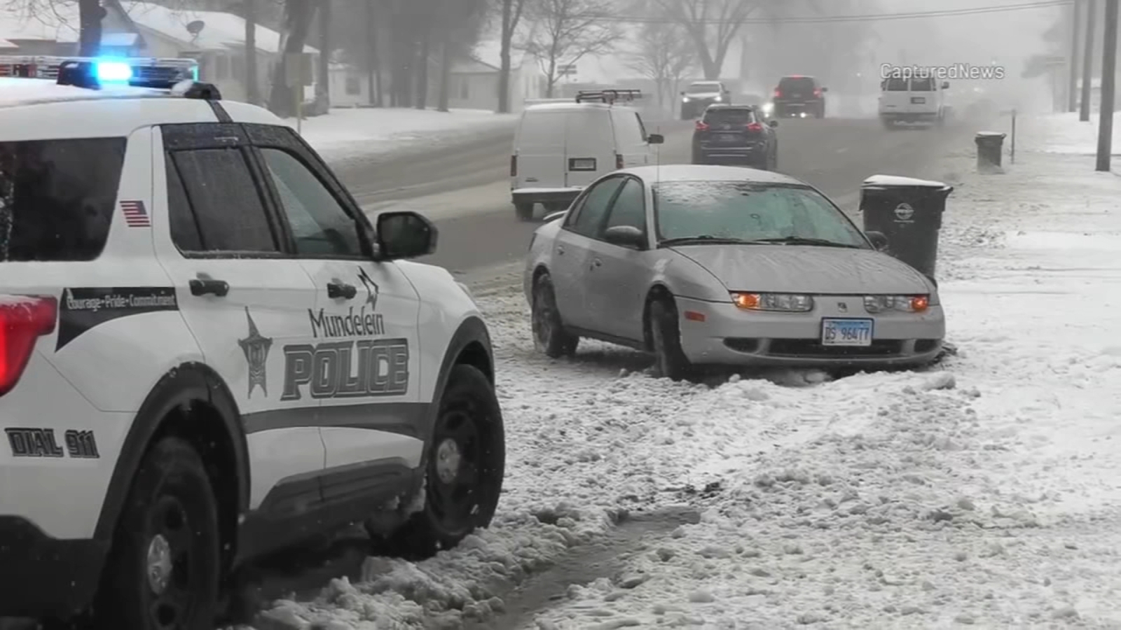 Chicago weather forecast Icy rain, sleet and snow cause spinouts and