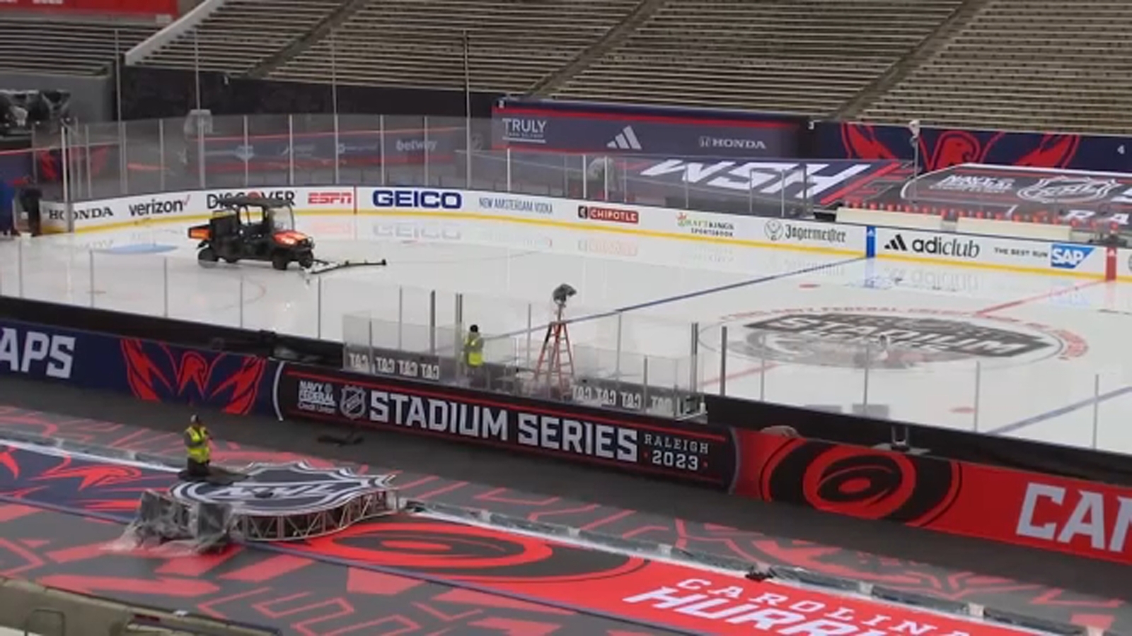 Fort Bragg veterans attending Stadium Series game between Carolina