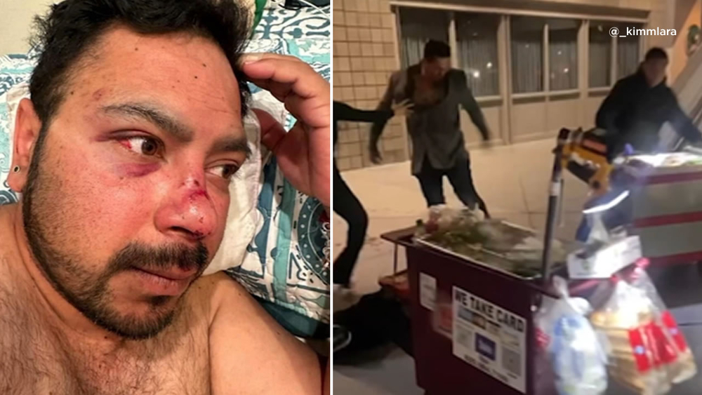 Video shows SJ street vendor attacked, knocked unconscious