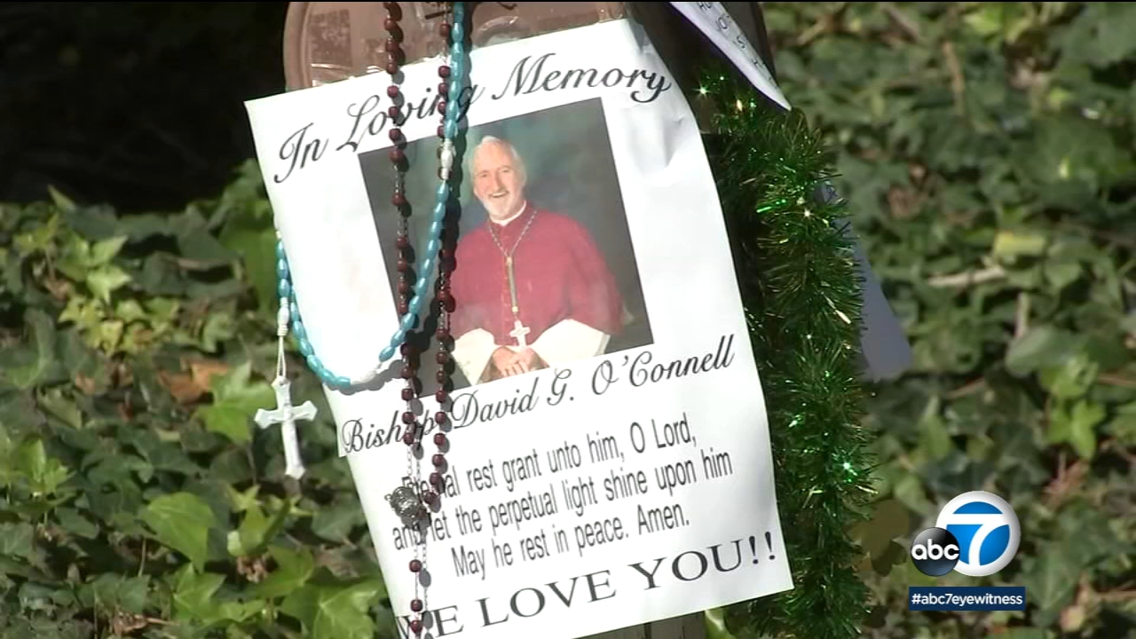 Mourners pay tribute to slain bishop at Hacienda Heights home