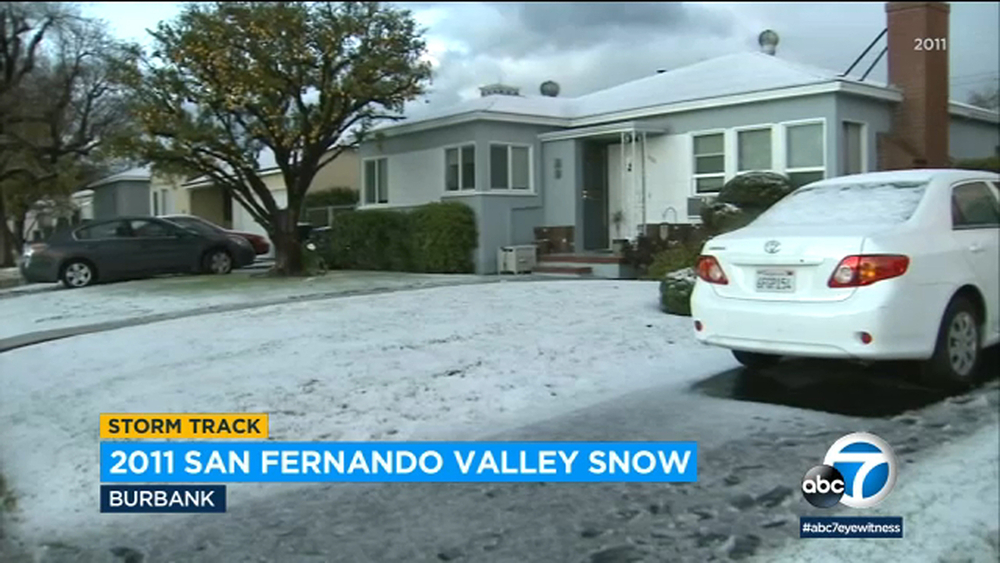 A look back 12 years ago when it snowed in the San Fernando Valley