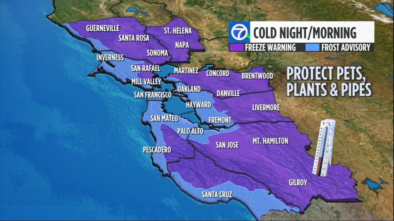 AccuWeather Forecast: Showers, possible snow in hills tonight