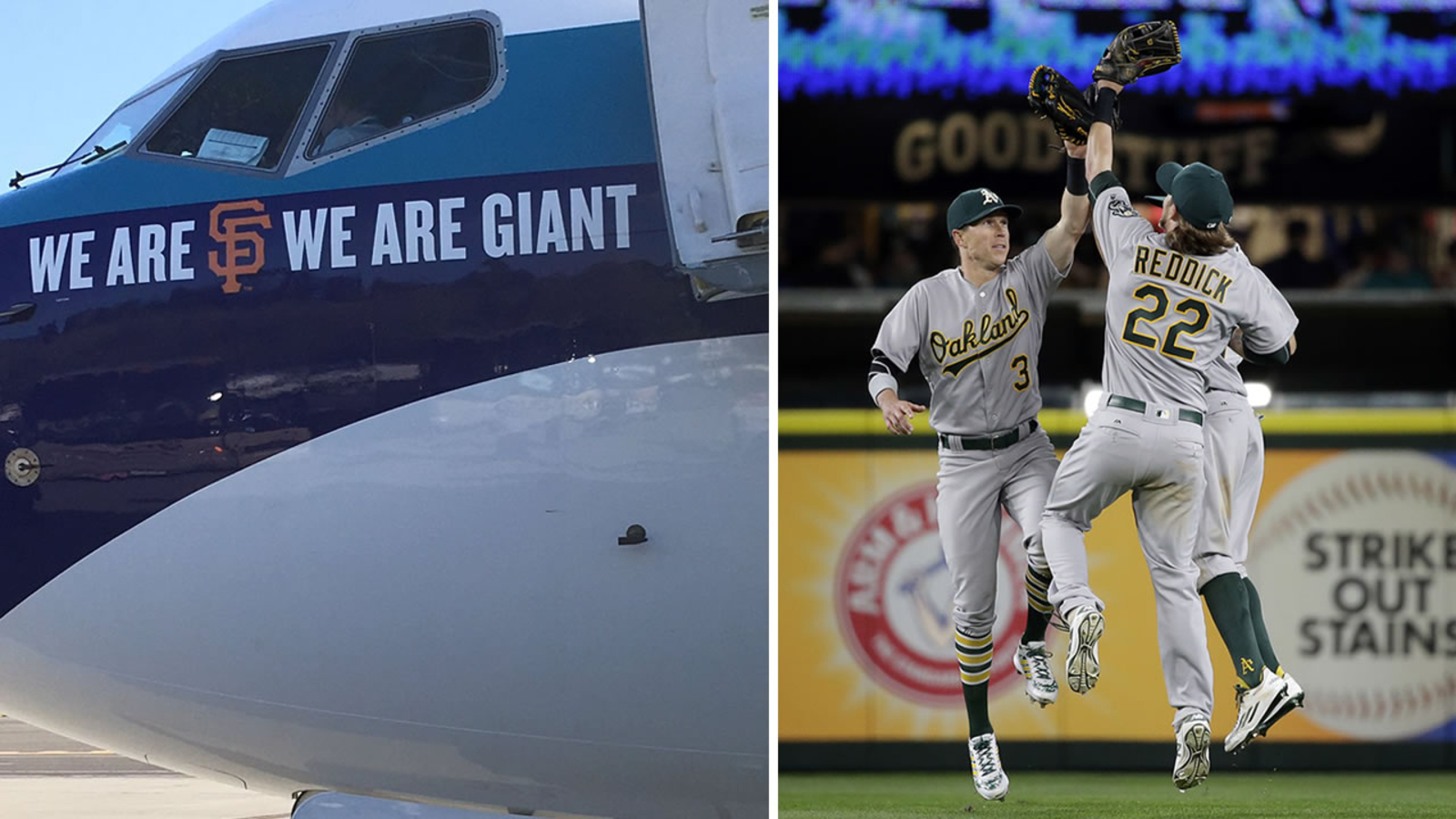 Athletics sweep Mariners, fly back to Oakland on plane with San