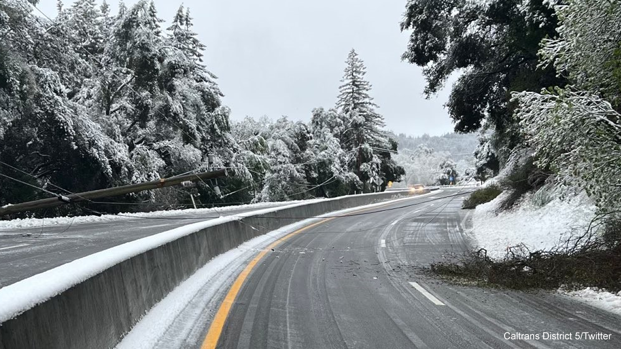 Highway 17 in Santa Cruz Mountains among Bay Area roads closed
