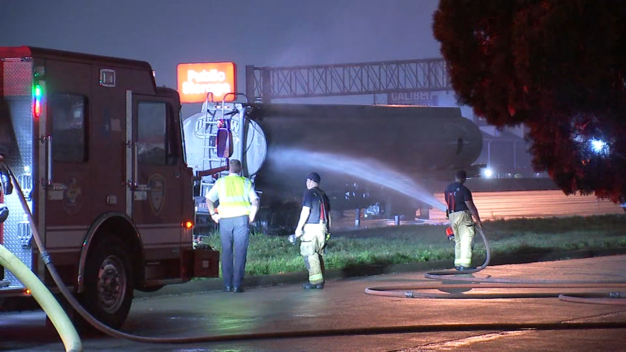 I-610 open again after gas tanker fire caused major traffic delays