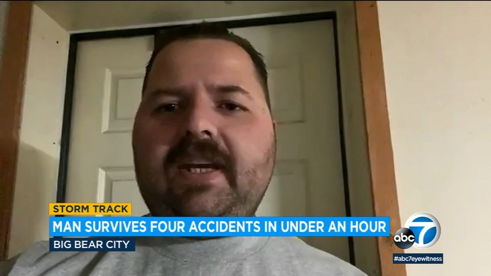 Man survives 4 accidents in less than an hour on Hwy 18 in Big Bea