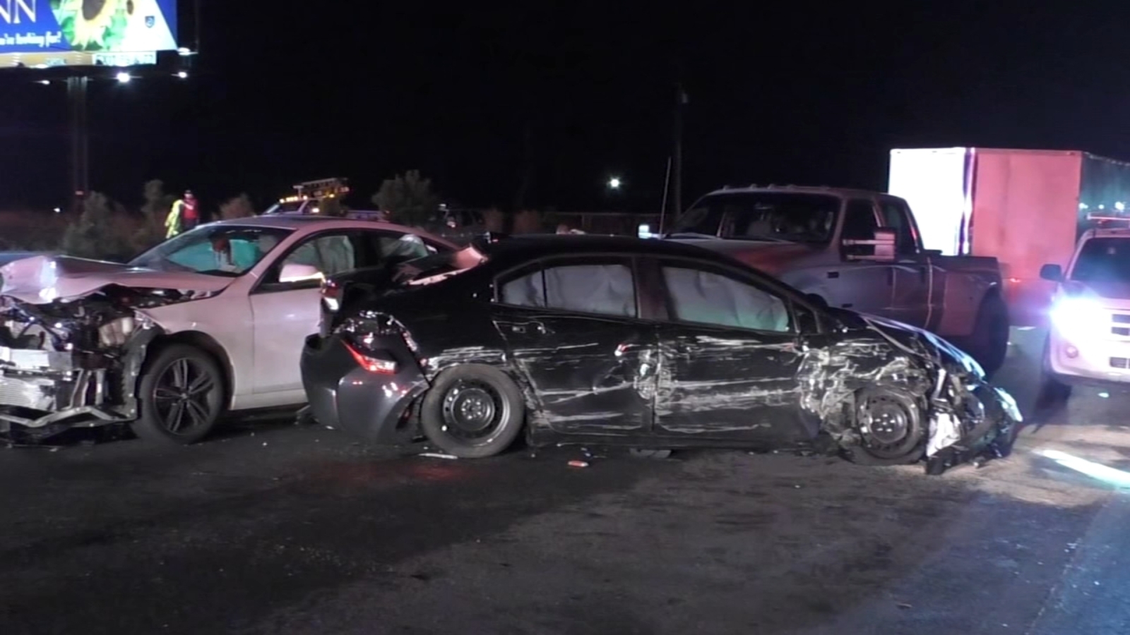 I95 crash Multiple people taken to hospital after two cars collide in