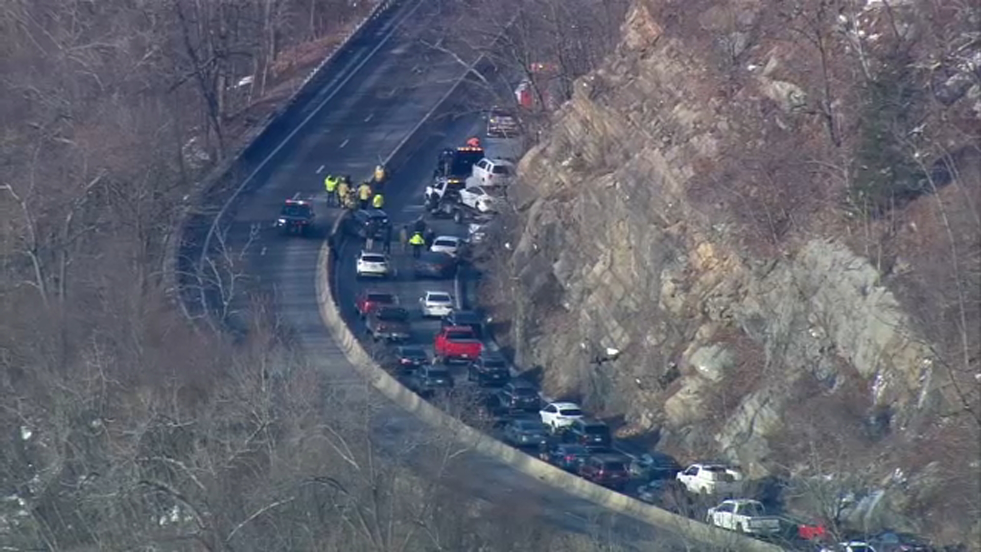Orange County crash: Multi-vehicle accident amid icy conditions