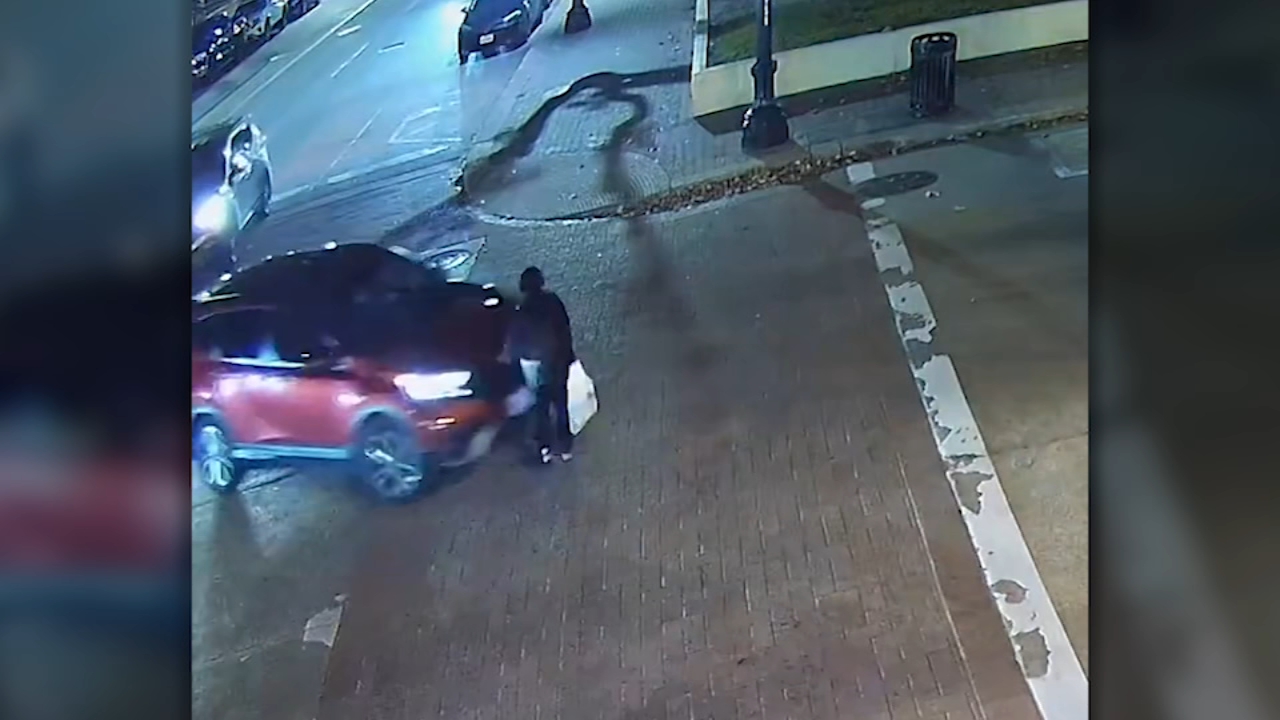 Video shows alleged hit-and-run driver knock over woman in downtown