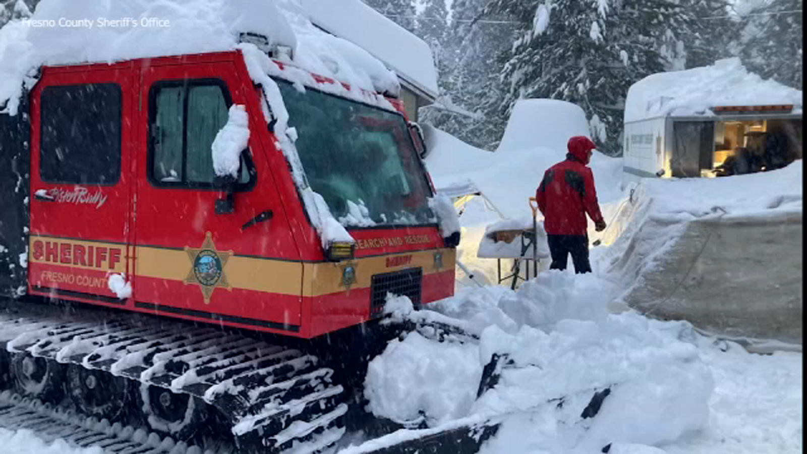 Fresno County Sheriff's Office staffs snowcat fulltime amid winter storm ABC30 Fresno