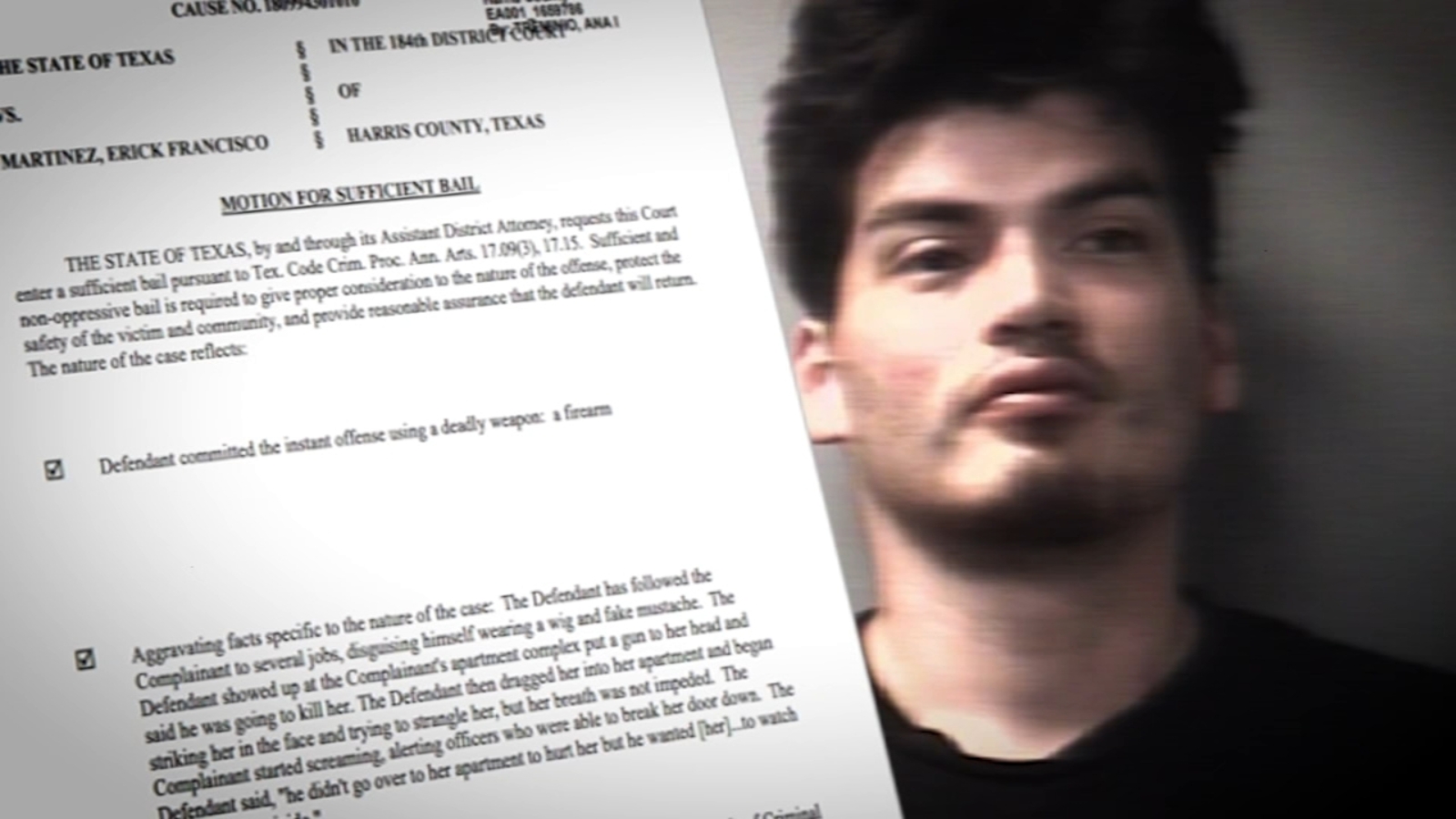 Photo of Stalker disguises himself using wig and mustache, assaults woman in her Pasadena home, docs show