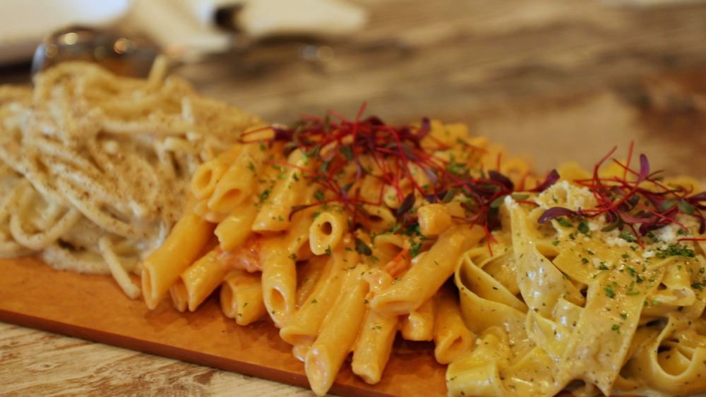 Forget a flight of beer, this restaurant serves flights of PASTA!
