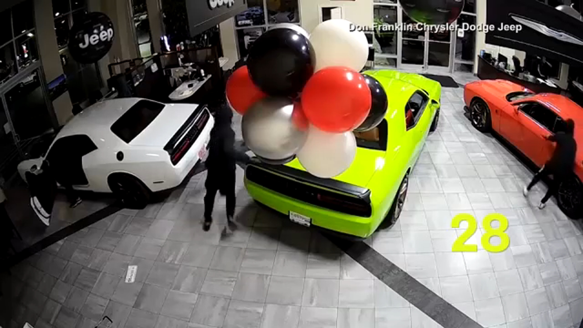 Thieves caught on camera stealing 6 high-performance vehicles from Kentucky car dealership