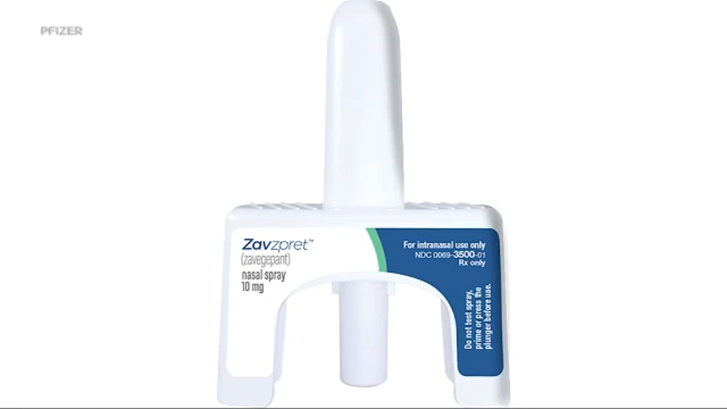 Nasal spray for migraines: FDA approves new Pfizer migraine relief treatment Zavzpret
