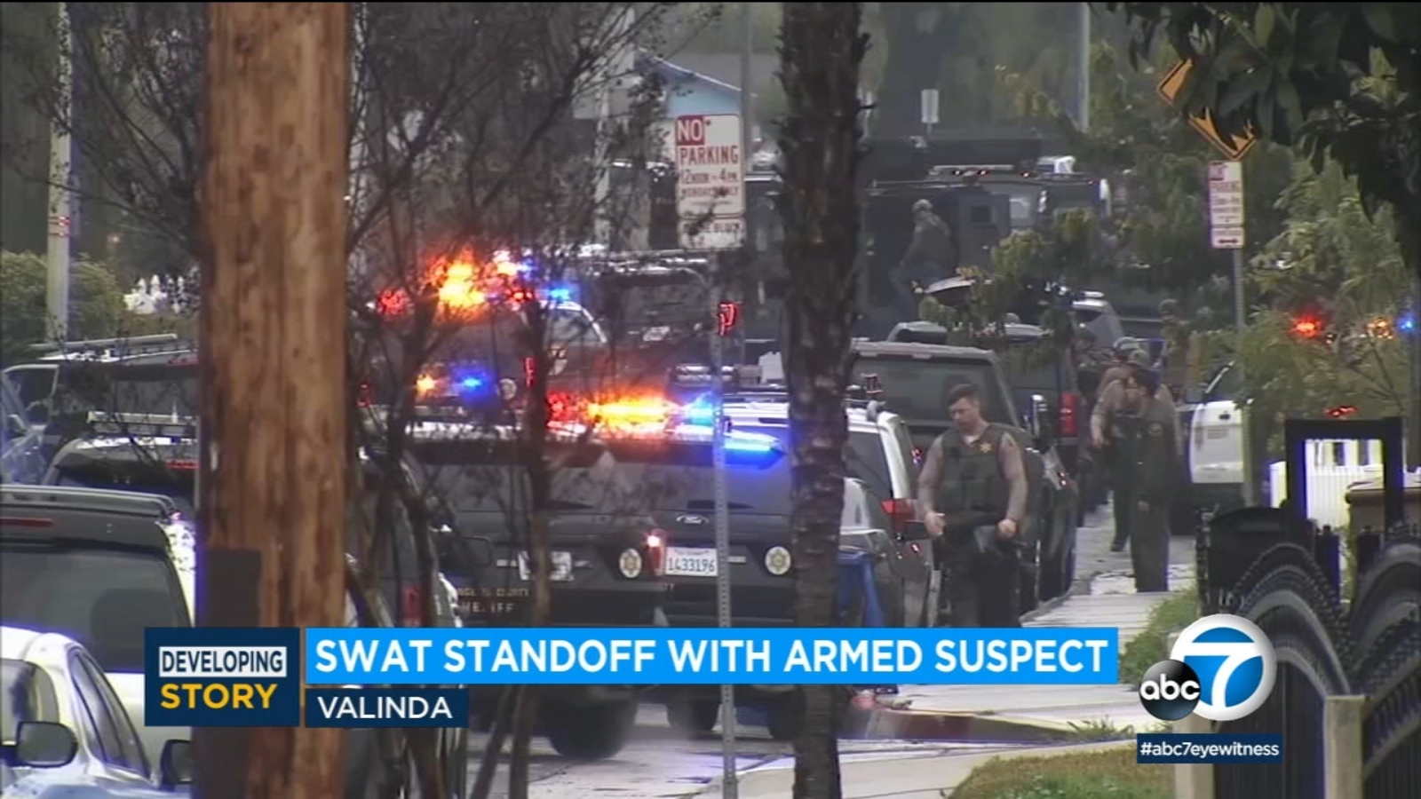 Valinda standoff enters its 24th hour after shootout between armed man