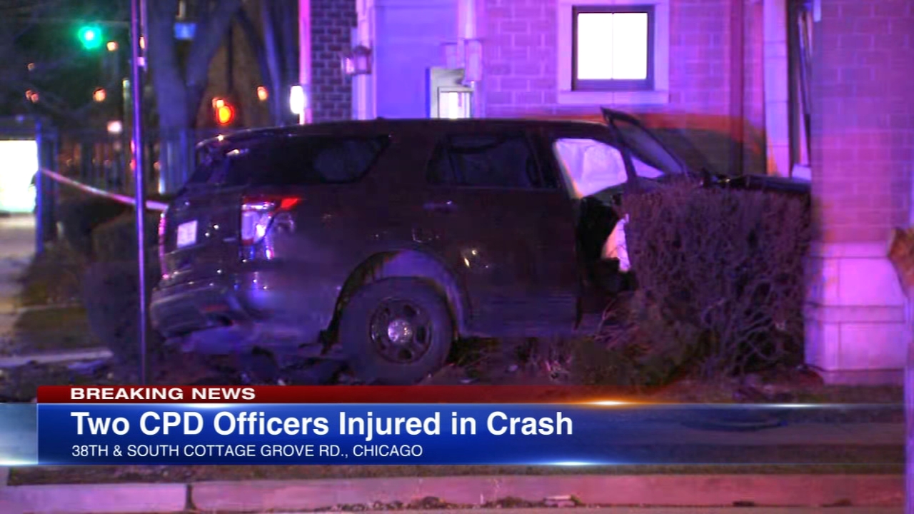 2 CPD officers injured in South Side crash: officials