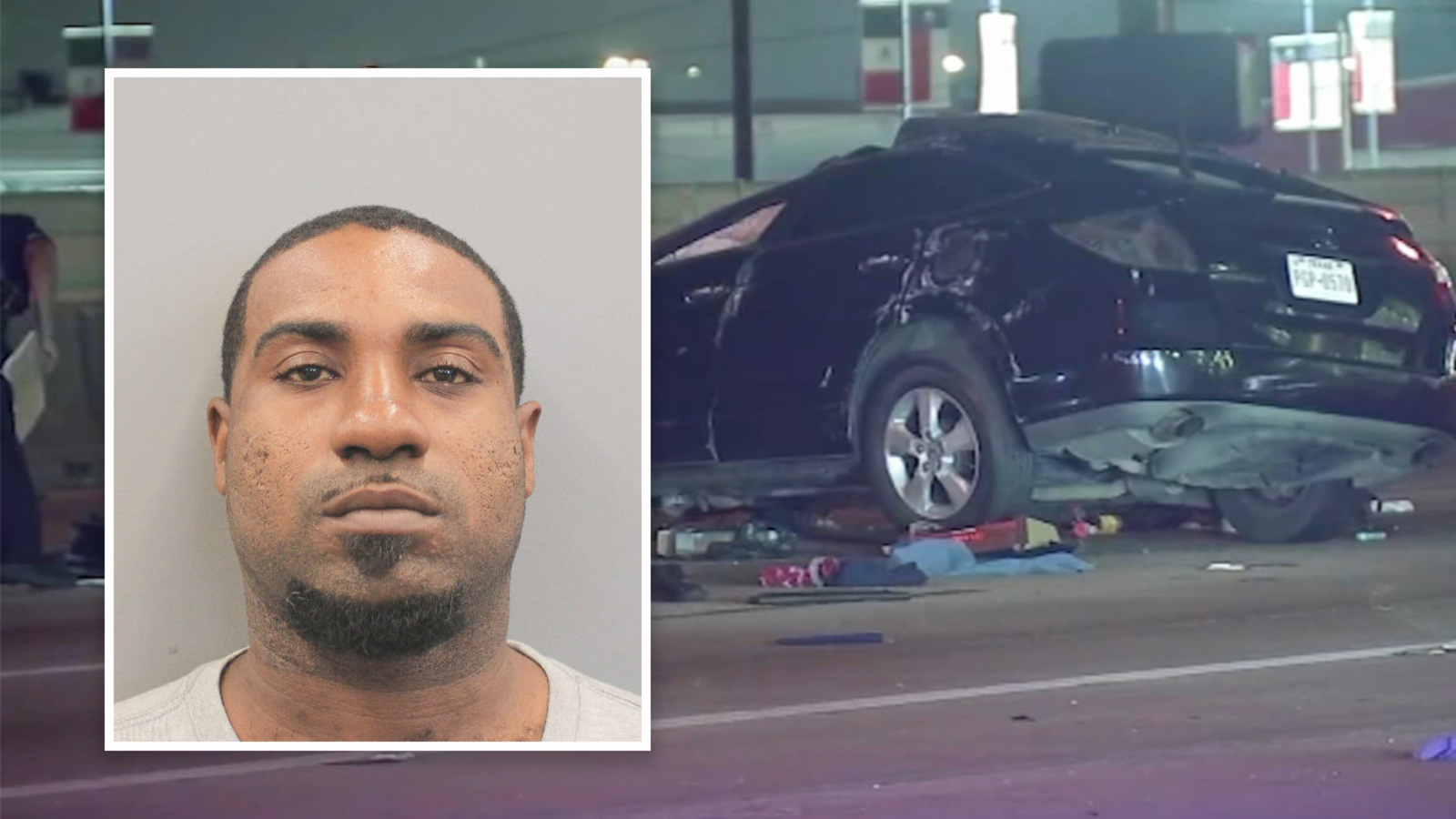 Deadrian Aundre Baker was intoxicated in North Freeway rollover crash