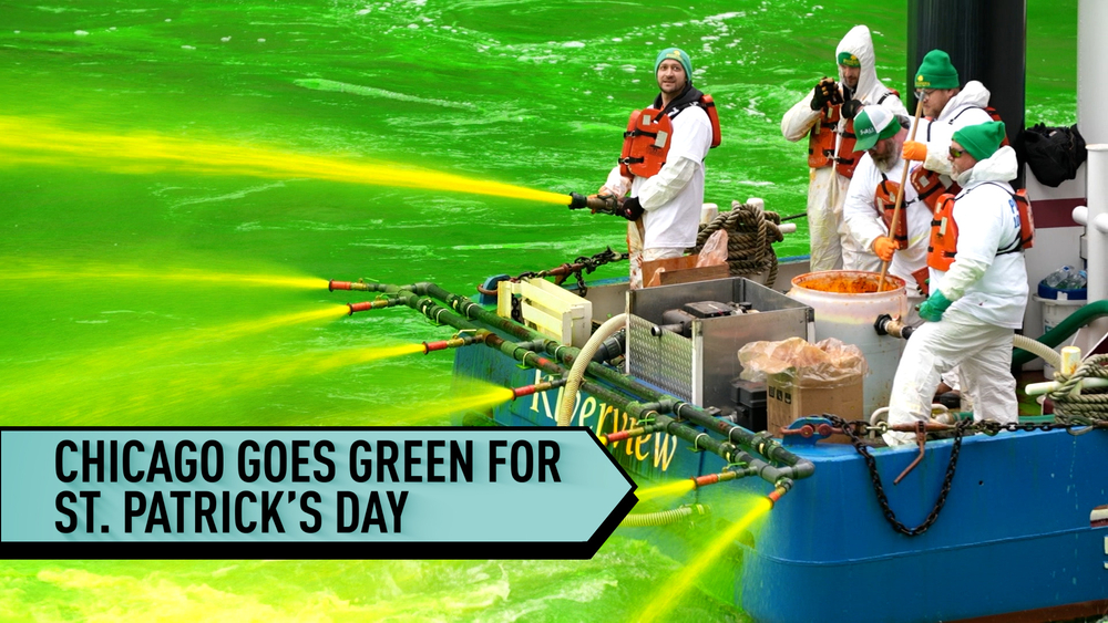 Chicago goes green for St. Patrick's Day!