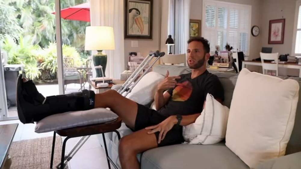 Surfer recalls shark attack on Florida beach, shows off bite