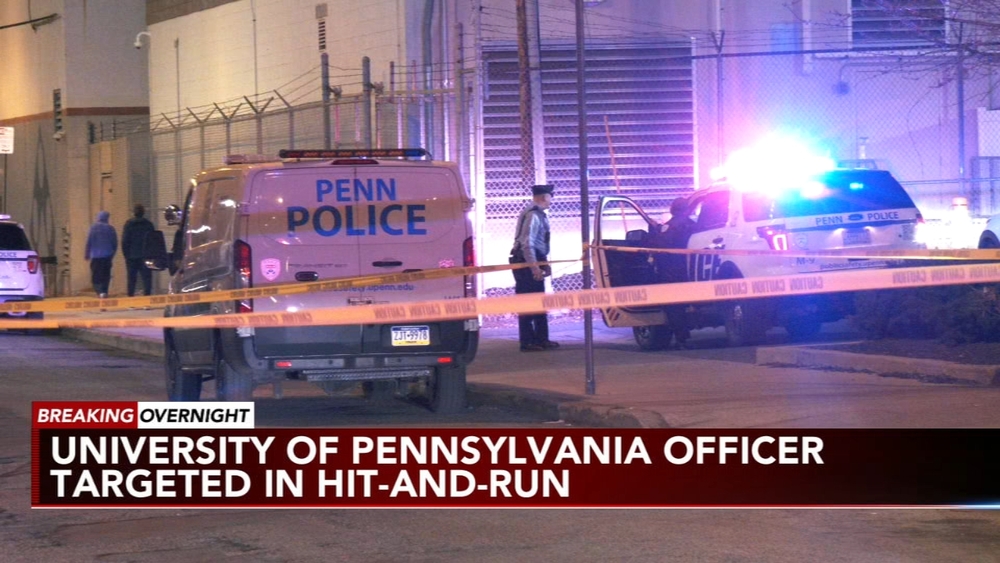 University of Pennsylvania Officer struck in hit and run